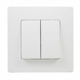 DOBLE CONMUTADOR BLANCO...