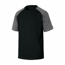 CAMISETA ALGODON NEGRO/GRIS...