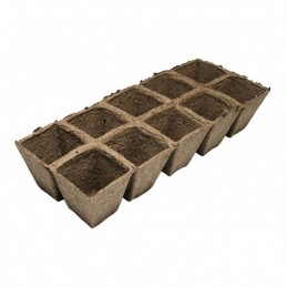 MACETAS TURBA 6X6 CM 10...
