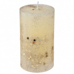 VELA CON ESTRELLAS 12X7 CM....