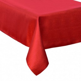 MANTEL 140x240CM.ROJO 100%...