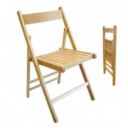 SILLA MADERA PLEGABLE CAJA...