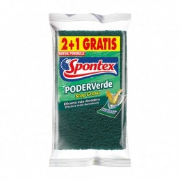 ESTROPAJO FIBRA VERDE, JGO....