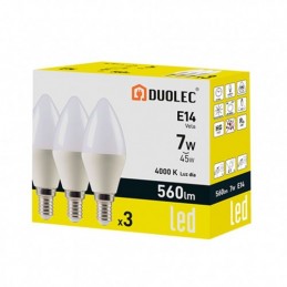 PACK 3 VELA LED DUOLEC 7W...